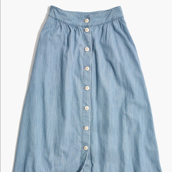 Madewell Dresses & Skirts - Madewell Palisade Button-Front Midi Skirt